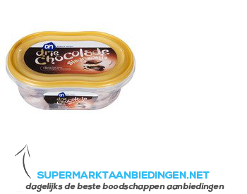 AH Slagroomijs 3 chocolades aanbieding