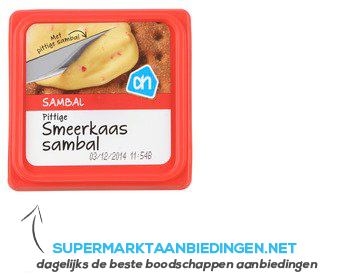 AH Smeerkaas sambal aanbieding