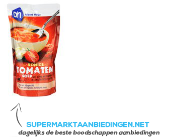 AH Soep in zak romige tomatensoep aanbieding