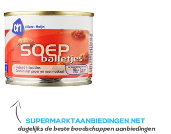 AH Soepballetjes aanbieding