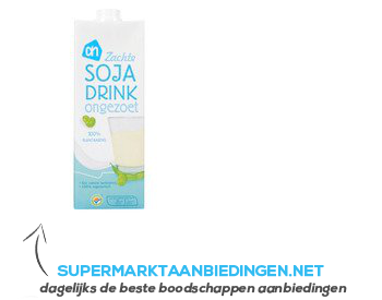 AH Soja drink ongezoet aanbieding