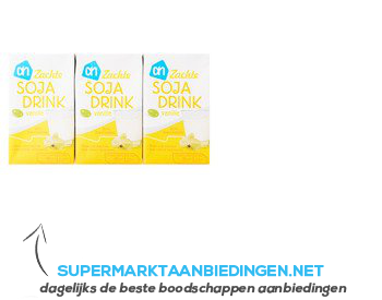 AH Soja drink vanille aanbieding