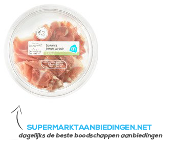 AH Spaanse jamon curado aanbieding