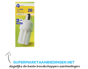 AH Spaarlamp stick dimbaar 20W gr. fitting aanbieding