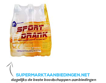 AH Sportdrink orange aanbieding