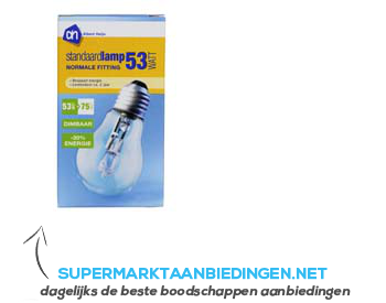 AH Standaardlamp helder 53W normale fitting aanbieding