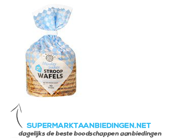 AH Stroopwafels minder suiker aanbieding