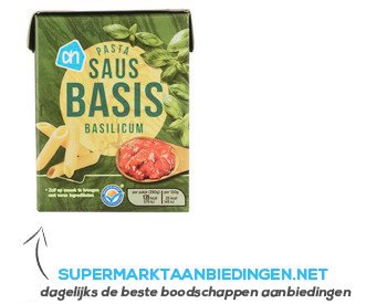 AH Sugo pastasaus basilicum aanbieding