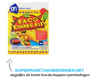 AH Taco dinner kit aanbieding