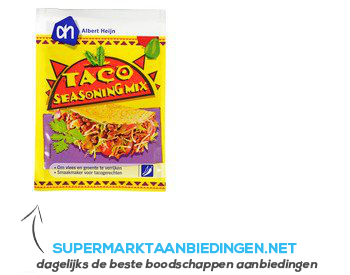 AH Taco seasoning mix aanbieding