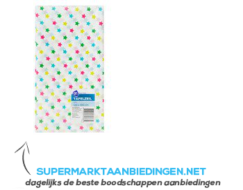 AH Tafellaken sterrenmix 118x180 cm aanbieding