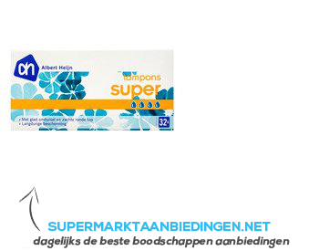 AH Tampons super aanbieding