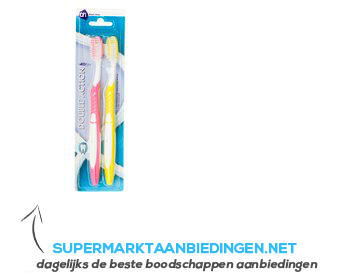 AH Tandenborstel double action med 2-pack aanbieding