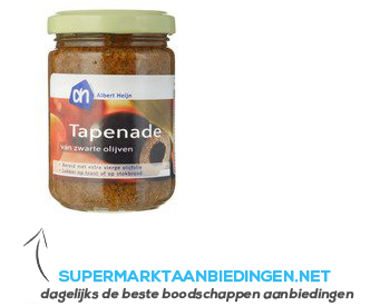 AH Tapenade van zwarte olijven aanbieding