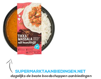 AH Tikka massala met basmatirijst aanbieding