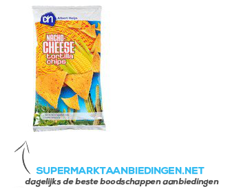 AH Tortilla chips nacho cheese aanbieding