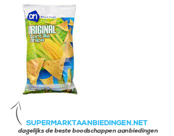 AH Tortilla chips naturel aanbieding