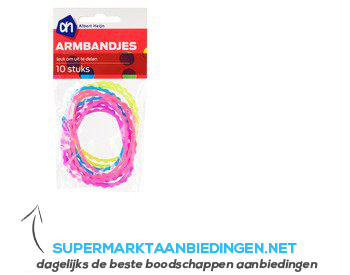 AH Uitdeelcadeau armbandjes aanbieding