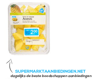 AH Verse en sappige ananas chunks aanbieding