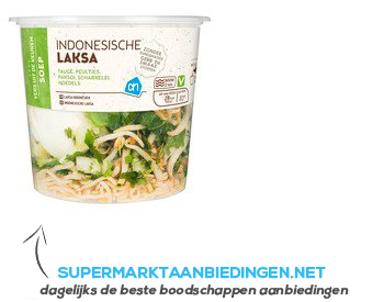 AH Verse Indonesische laksa soep aanbieding