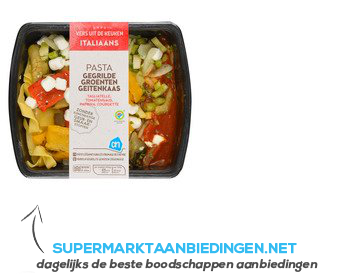 AH Verse pasta gegrilde groenten-geitenkaas aanbieding