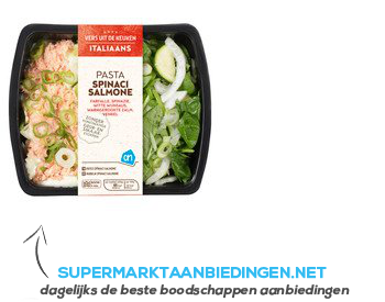 AH Verse pasta spinazie-zalm aanbieding