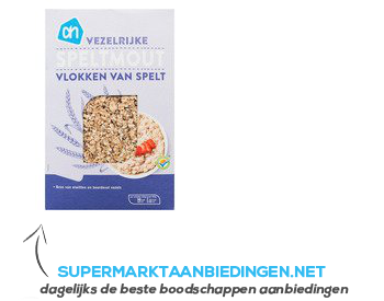 AH Vezelrijke speltmout vlokken aanbieding