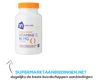 AH Vitamine C 80 suikervrij aanbieding