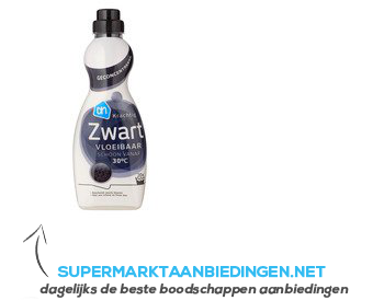 AH Wasmiddel zwart 2 x geconcentreerd aanbieding