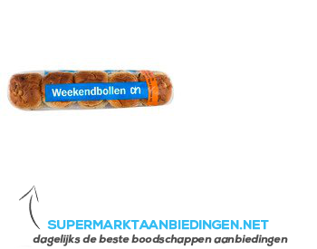 AH Weekend krentenbollen aanbieding