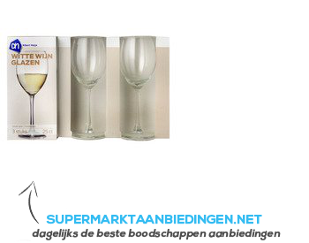 AH Wijnglas wit aanbieding