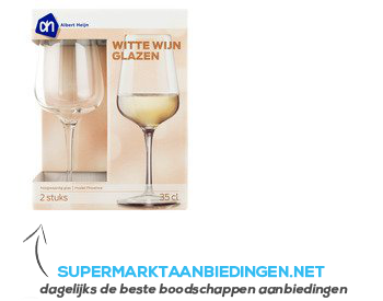 AH Wijnglazen Provence wit aanbieding Supermarkt Aanbiedingen