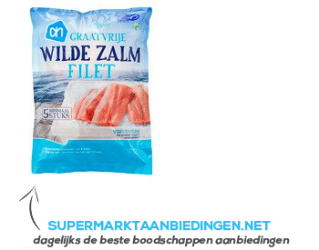 AH Wilde zalm filets aanbieding