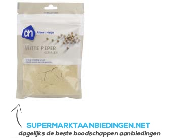 AH Witte peper gemalen aanbieding