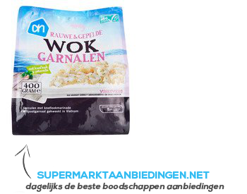 AH Wokgarnalen knoflook en peterselie aanbieding