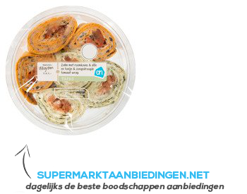 AH Wraphapje zalm en tonijnsalade aanbieding