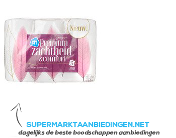 AH Zachtheid & comfort toiletpapier 5-laags aanbieding