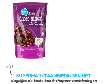 AH Zoete choco pinda's met chocolaag aanbieding