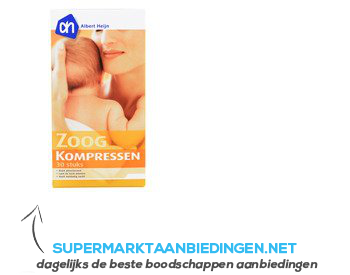 AH Zoogcompressen aanbieding