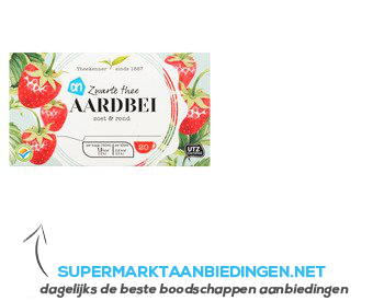 AH Zwarte thee aardbei zoet & rond aanbieding