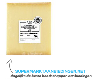 AH Zwitserse Gruyère 48 aanbieding