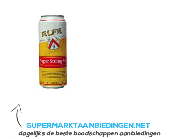 Alfa Bier super strong aanbieding