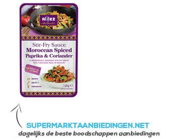 Al’Fez Moroccan spiced paprika-koriander stirfr aanbieding