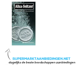 Alka Seltzer Bruistabletten aanbieding