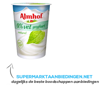 Almhof 0% vet yoghurt naturel