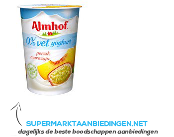 Almhof 0% vet yoghurt perzik/ maracuja