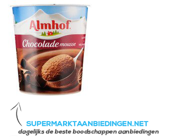 Almhof Chocolademousse aanbieding