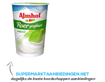 Almhof Roeryoghurt naturel aanbieding