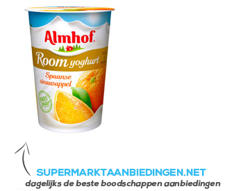 Almhof Roomyoghurt Spaanse sinaasappel aanbieding