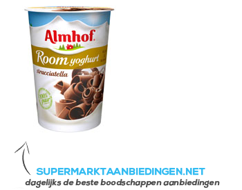 Almhof Roomyoghurt stracciatella aanbieding